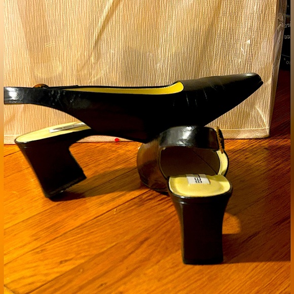 Bellini Shoes - Leather sling back with 2 inch heel
